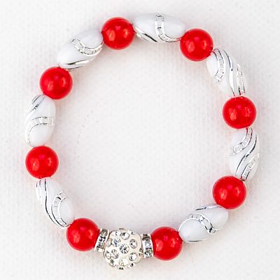 Детска гривна - с бяло топче шамбала PICTURE OF ITEM 3175