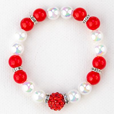 Детска гривна - с червено топче шамбала PICTURE OF ITEM 3176